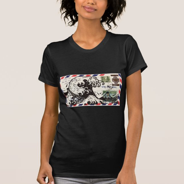 T-SHIRT HOKUSAI JAPAN WAVE (Devant)