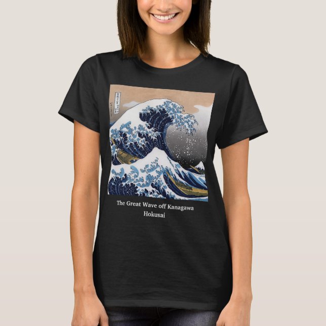 T-shirt Hokusai, "La Grande Vague de Kanagawa" (Devant)