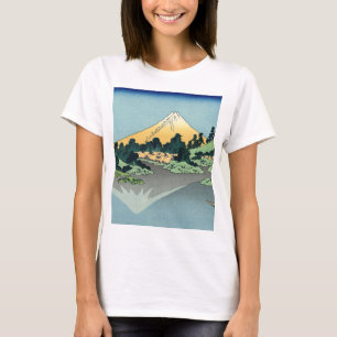 T-shirt Hokusai Le Mont Fuji se reflète dans le lac Kawagu