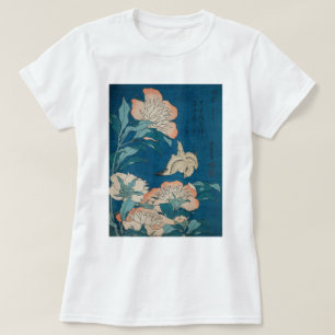 T-shirt Hokusai Peonies et Canary Vintage GalleryHD