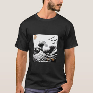 T-shirt Hokusai's Great Wave Eerie Halloween Edition T Shi