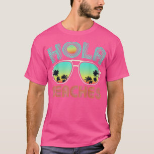 T-shirt Hola Beaches Lunettes de soleil Palm Tree Retro St