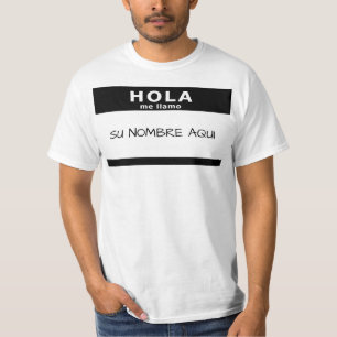T-shirt hola me llamo