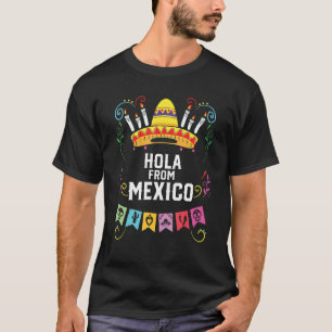 T-shirt Hola Mexique Mexicano Mexicano Mexicana Pays