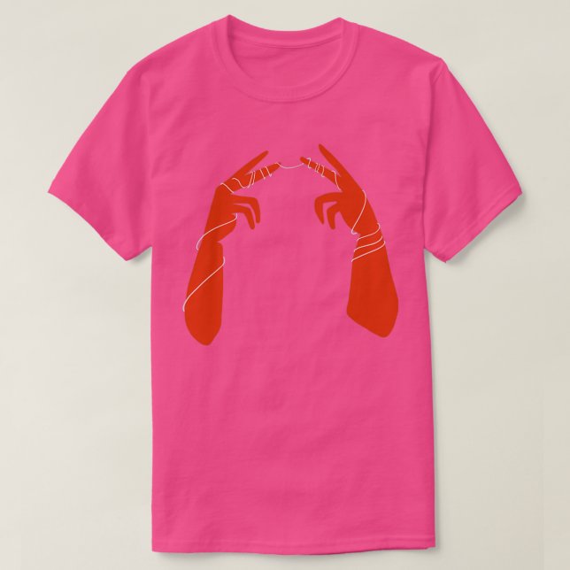 T-shirt Hold Onto Each Other Terracotta and Gossamer Hands (Design devant)