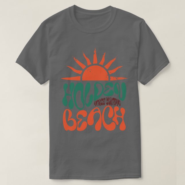T-shirt Holden Beach North olina Summer Sunshine (Design devant)