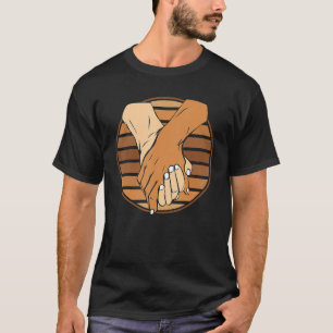 T-shirt Holding Hands Black History Mois BLM Melanin Coup