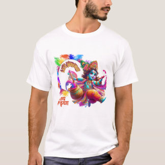 T-shirt holi avec krishna