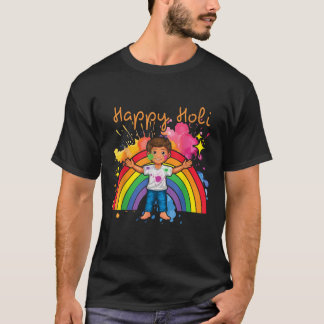T-shirt Holi hindou joyeux printemps fête des couleurs en