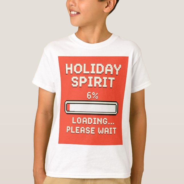 T-shirt Holiday Spirit Loading Bar (Devant)