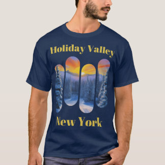 T-shirt Holiday Valley ski New York 4