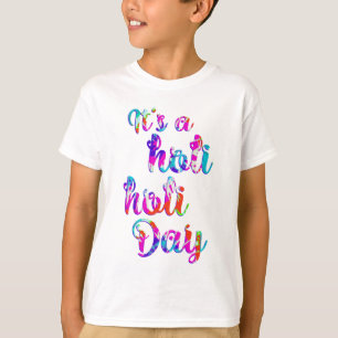 T-shirt holiES - C'EST UN HOLI HOLI DAY + votre backgr.