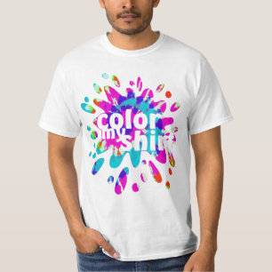 T-shirt holiES - COULEUR MON CHEMISE éclaboussures