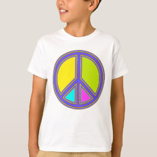 T-shirt holiES - panneau coloré PEACE + vos idées