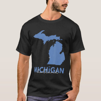 T-shirt Holland Michigan MI Cute Tulip Map Décontracté Aes