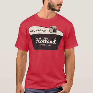 T-shirt Holland State Park Michigan Affiche de bienvenue