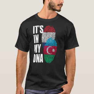 T-shirt Hollandais Et Azerbaïdjanais Mélangent Le Drapeau