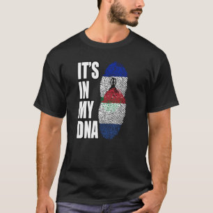 T-shirt Hollandais Et Basotho Mélangent Le Drapeau Du Patr