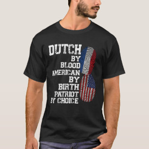 T-shirt hollandais par sang américain par naissance patrio