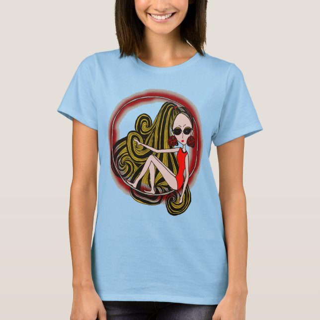 T-shirt Holly dans un cerceau (Devant)