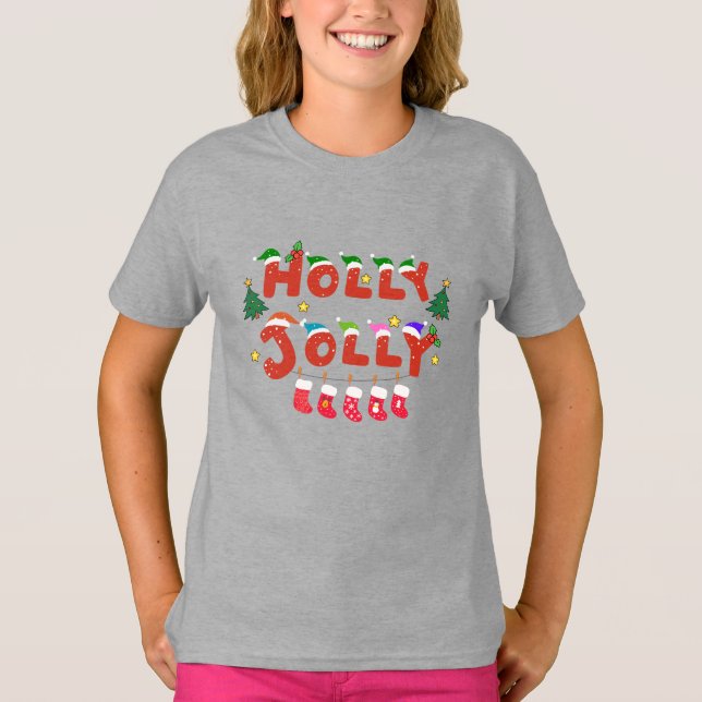 T-shirt Holly Jolly (Devant)