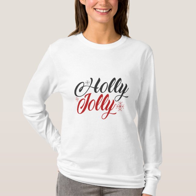 T-shirt Holly Jolly (Devant)