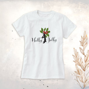 T-shirt Holly Jolly Cute Funny Penguin Noël