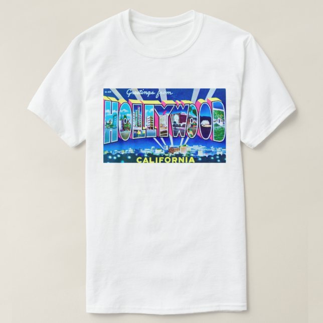 T-Shirt Hollywood CA (Design devant)