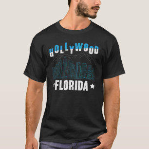 T-shirt Hollywood Floride Américaine Etats-Unis vacances V
