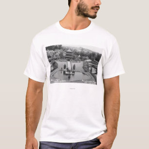 T-shirt Hollywood, maison de CA Bernheimer dans le jardin