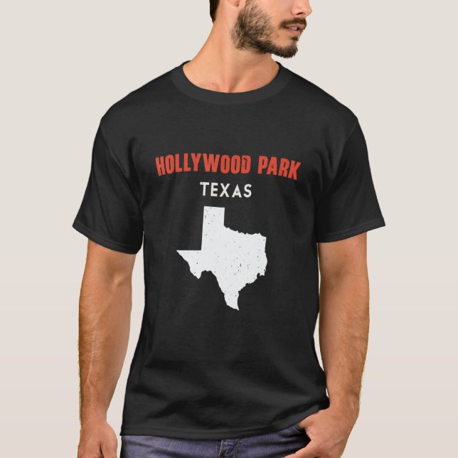 T-shirt Hollywood Park Texas USA State America Travel Texa (Devant)
