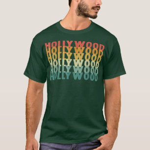 T-shirt Hollywood Retro Los Angeles Californie Vintage