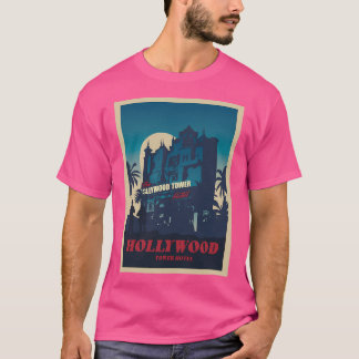 T-shirt Hollywood Tower Hotel - Style de voyage minimalist