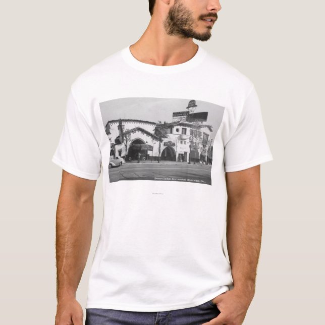 T-shirt Hollywood, vue Brown de restaurant de CA Derby (Devant)