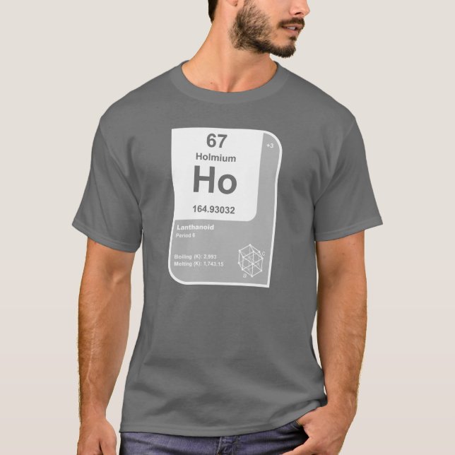 T-shirt Holmium (Ho) (Devant)