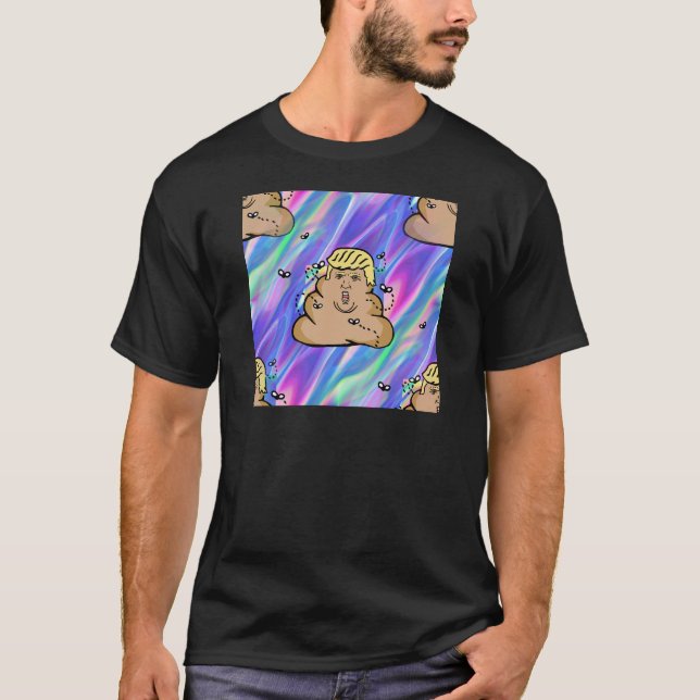 T-shirt hologramme décharge trump (Devant)