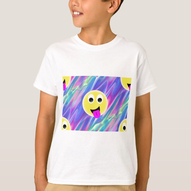 T-shirt hologramme émoji (Devant)