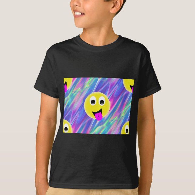 T-shirt hologramme émoji (Devant)