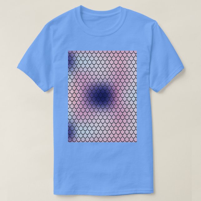 T-shirt Hologramme Iridescente Pastel Mermaid (Design devant)