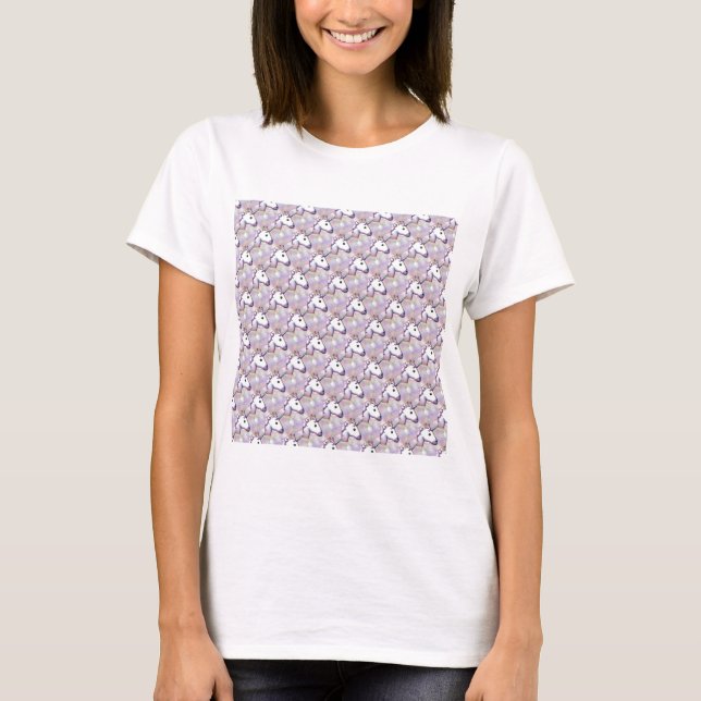 T-shirt hologramme licorne émoji (Devant)