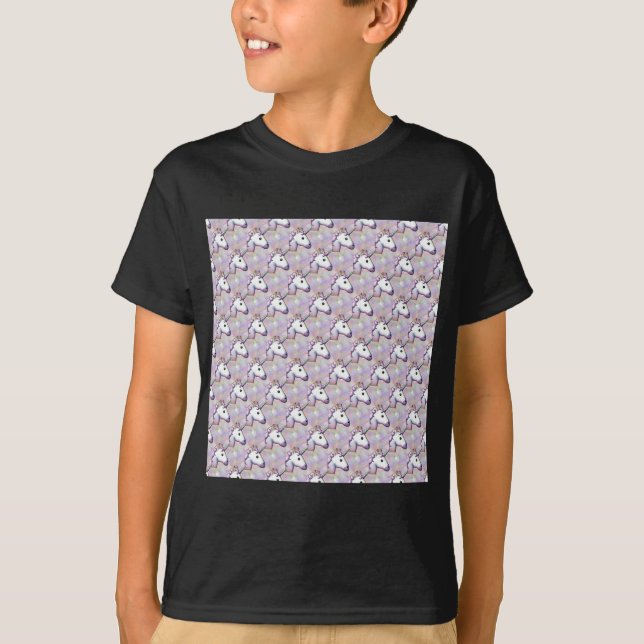 T-shirt hologramme licorne émoji (Devant)