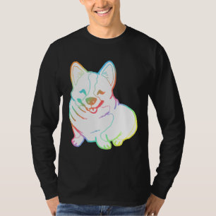 T-shirt Holographic Fat Corgi Magnet