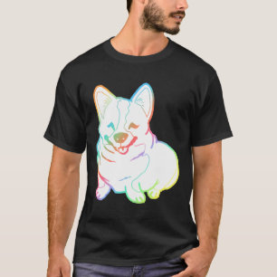 T-shirt Holographic Fat Corgi Magnet