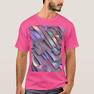 T-shirt Holographie abstraite/iridescente futuriste
