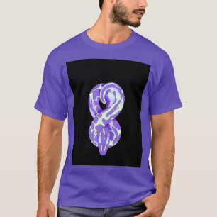 T-shirt Holographie Iridescente Figure 8 Graphique de serp