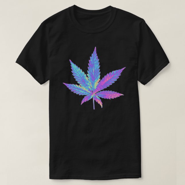 T-shirt Holographique Weed Classic T-Shirt.png (Design devant)