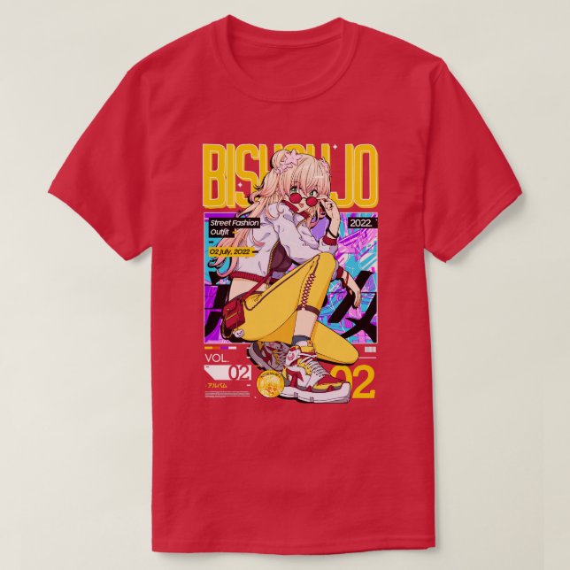 T-shirt Hololive Japon Momosuzu Nene (Design devant)