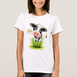 T-shirt Holstein cow en gris