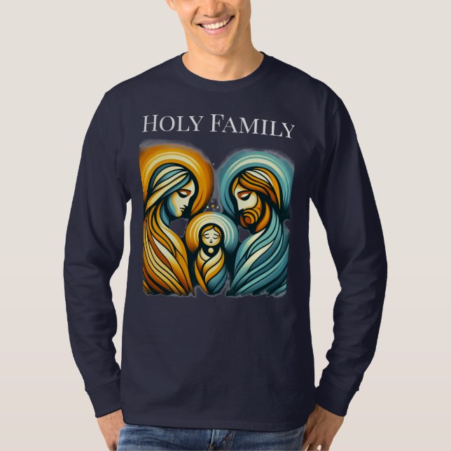 T-shirt Holy Family Long Sleeve Shirt | Christmas Theme (Devant)
