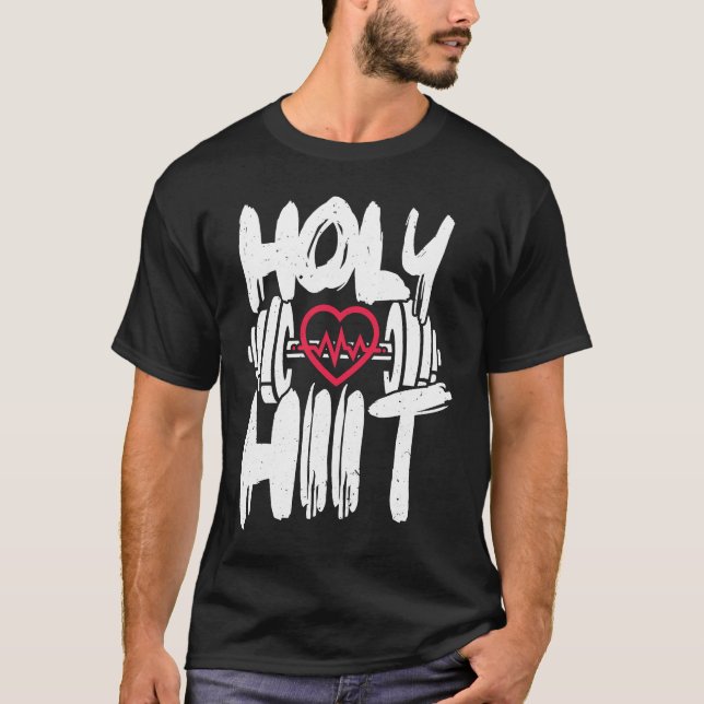 T-shirt Holy HIIT Heart Gym Fitness Studio (Devant)